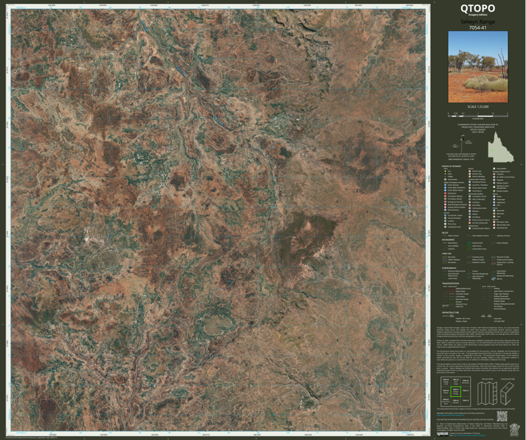 Selwyn Range (7054-41i) Map by Department of Natural Resources and ...