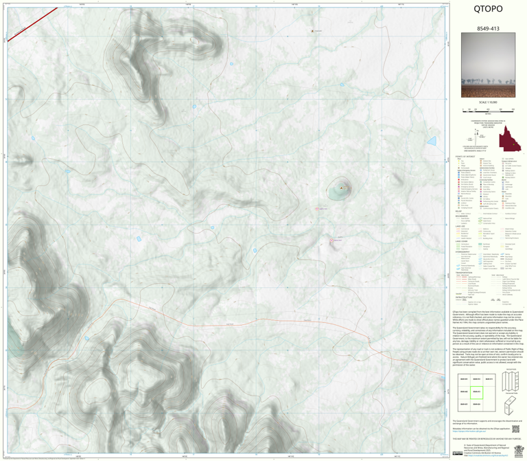 Springsure (8549-413) Map by Department of Natural Resources and Mines ...
