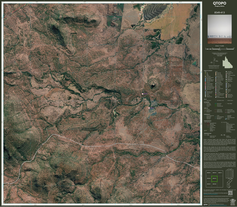 Springsure (8549-413i) Map by Department of Natural Resources and Mines ...