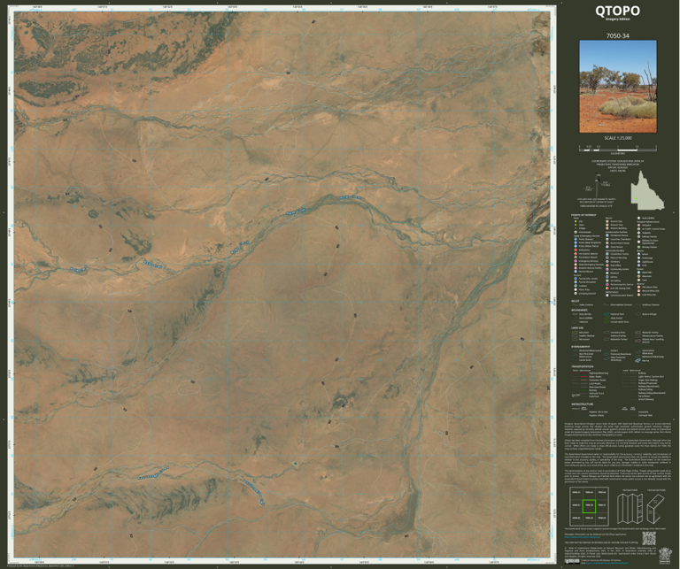 Springvale (7050-34i) Map by Department of Natural Resources and Mines ...