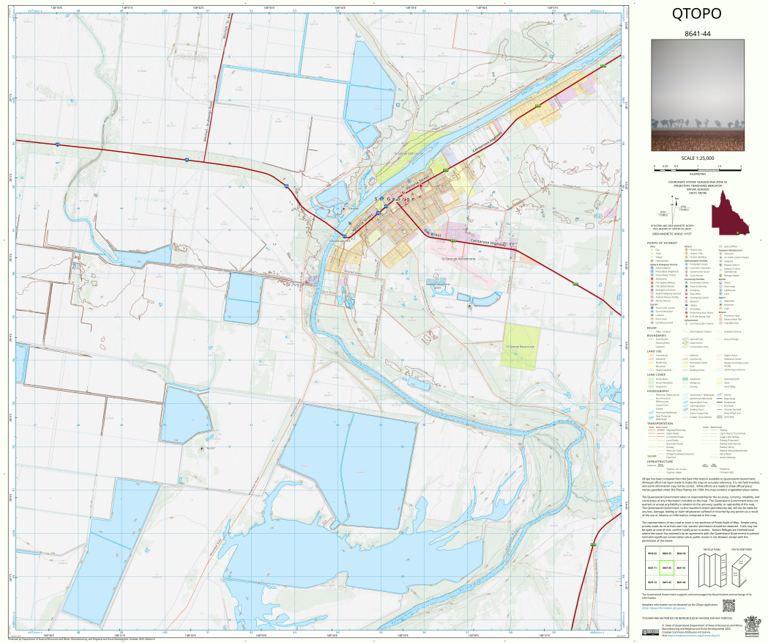 St George (8641-44) Map by Department of Natural Resources and Mines ...