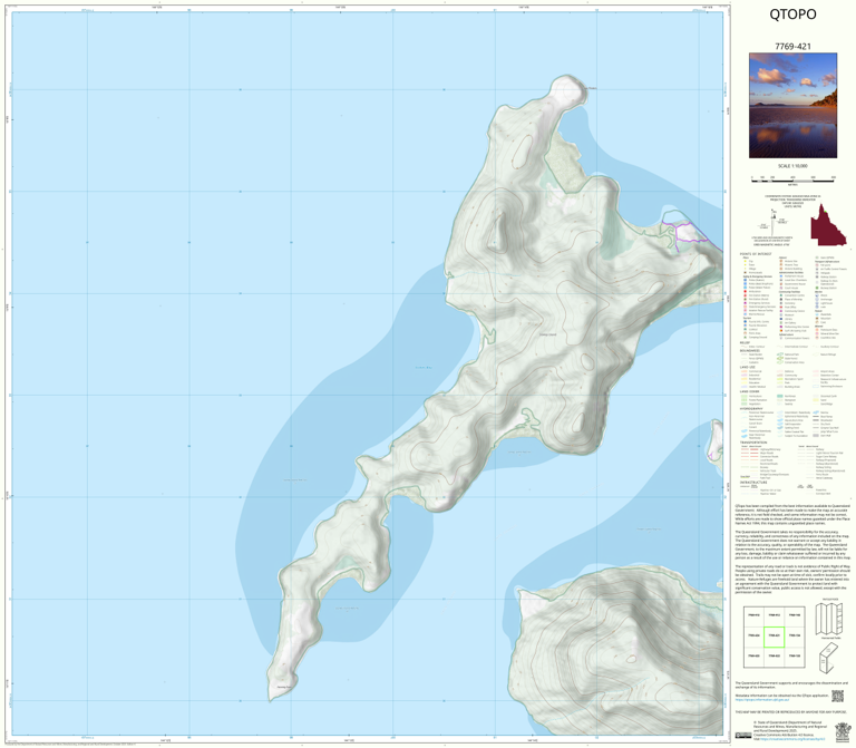 Stanley Island (7769-421) Map by Department of Natural Resources and ...