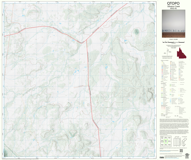 Stevens Creek (8552-42) Map by Department of Natural Resources and ...