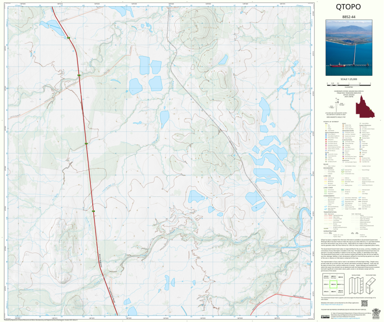 Styx (8852-44) Map by Department of Natural Resources and Mines ...