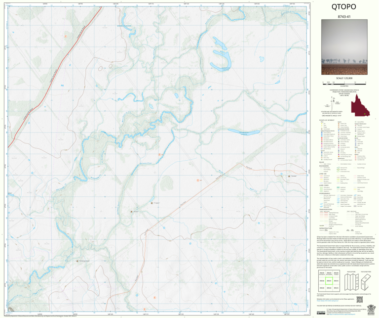 Surat (8743-41) Map by Department of Natural Resources and Mines ...