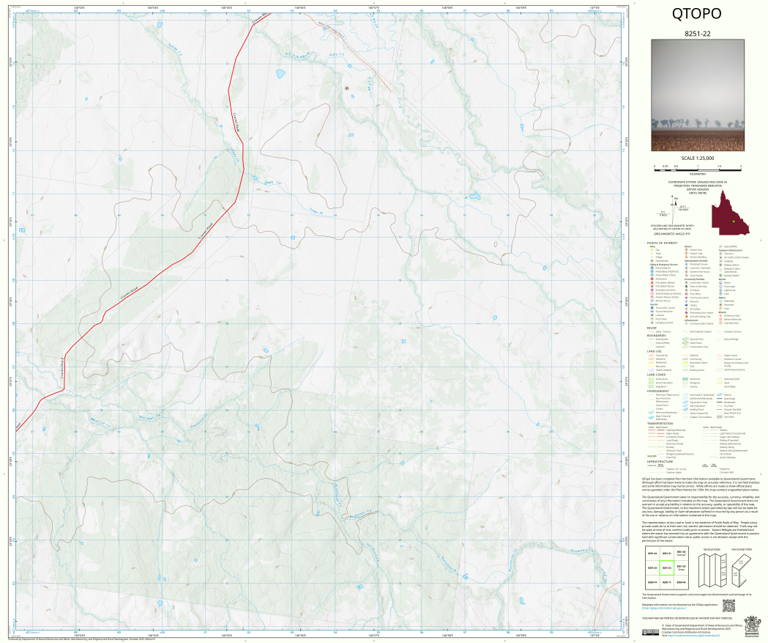 Surbiton (8251-22) Map by Department of Natural Resources and Mines ...