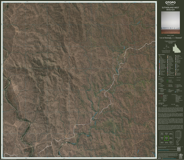 SUTHERLAND WEST (8556-424i) Map by Department of Natural Resources and ...