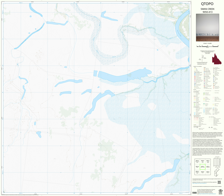 Swan Creek (9050-413) Map by Department of Natural Resources and Mines ...
