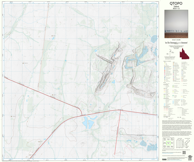 Talbot (8551-13) Map by Department of Natural Resources and Mines ...