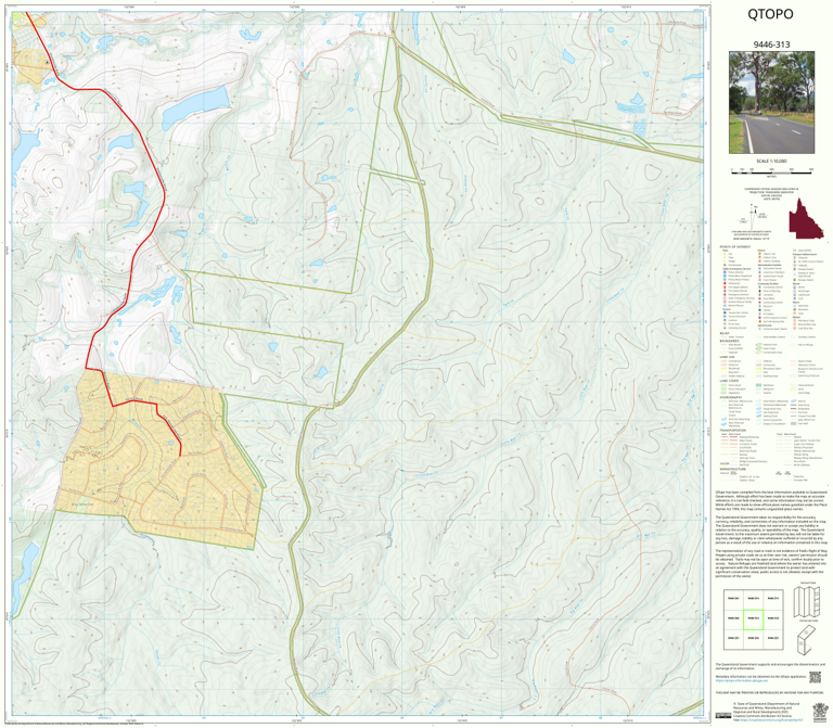 Tallagalla Weir (9446-313) Map by Department of Natural Resources and ...