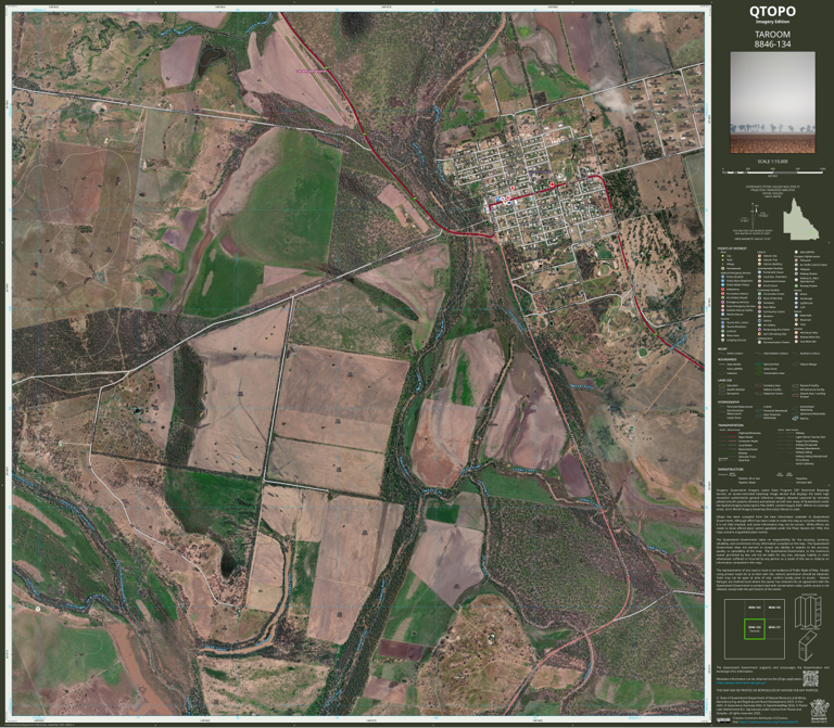 TAROOM (8846-134i) Map by Department of Natural Resources and Mines ...