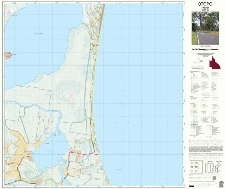 Teewah (9545-34) Map by Department of Natural Resources and Mines ...