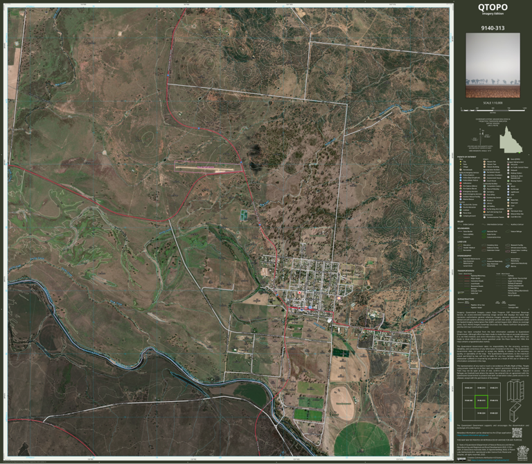 Texas (9140-313i) Map by Department of Natural Resources and Mines ...