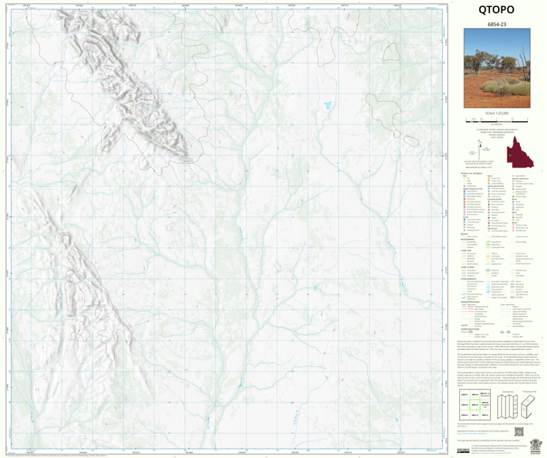 Shell Monument Map The Monument (6854-23) Map by Department of Natural Resources and Mines ...