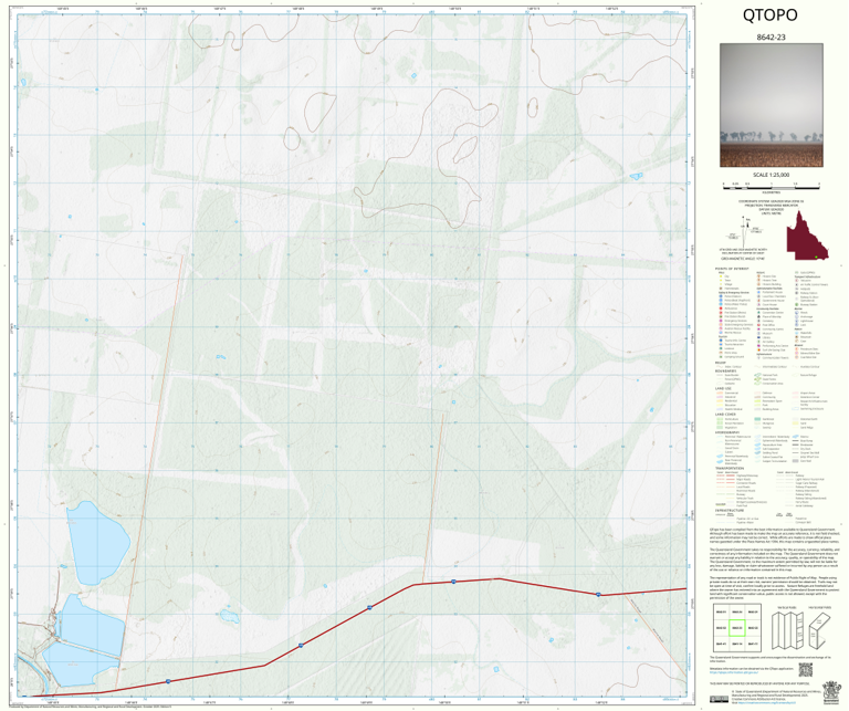Thomby (8642-23) Map by Department of Natural Resources and Mines ...