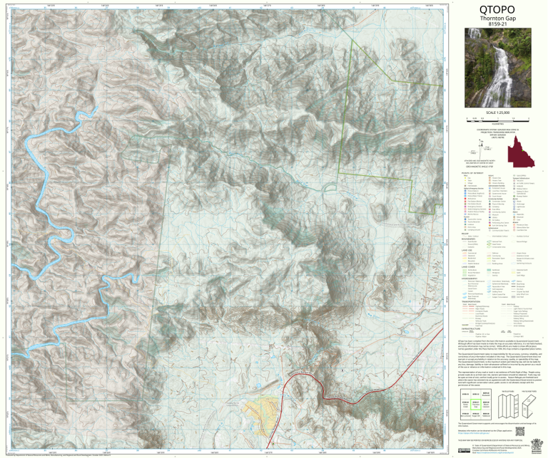 Thornton Gap (8159-21) Map by Department of Natural Resources and Mines ...