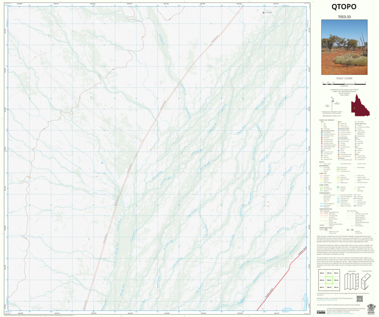 Toolebuc (7053-33) Map by Department of Natural Resources and Mines ...