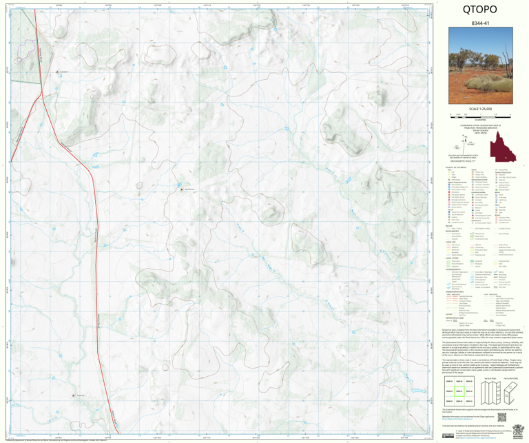 Tregoning (8344-41) Map by Department of Natural Resources and Mines ...