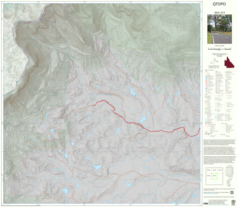 Tyalgum (9541-313) Map by Department of Natural Resources and Mines ...