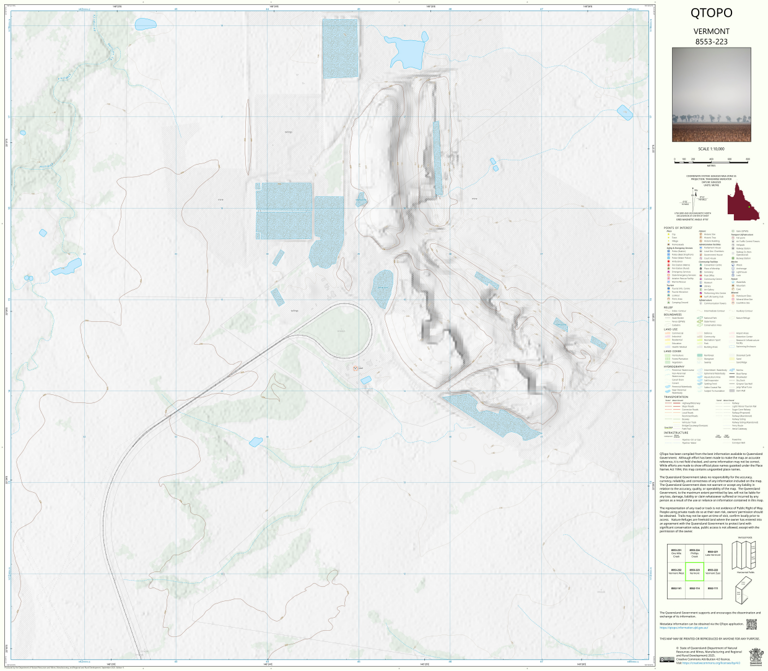 Vermont (8553-223) Map by Department of Natural Resources and Mines ...
