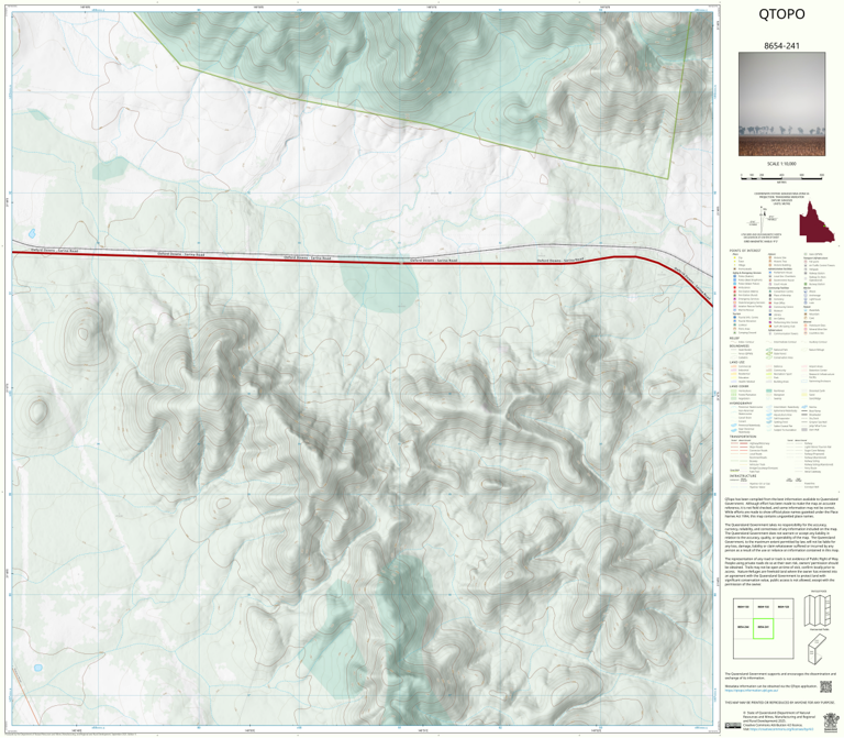 Waitara (8654-241) Map by Department of Natural Resources and Mines ...