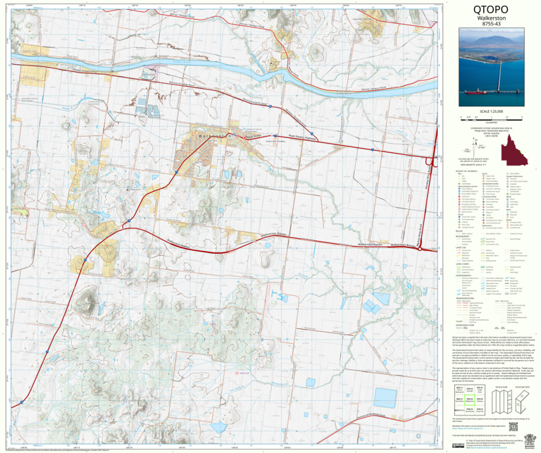 Walkerston (8755-43) Map by Department of Natural Resources and Mines ...