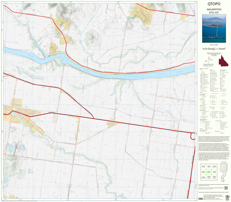 Walkerston (8755-431) Map by Department of Natural Resources and Mines ...