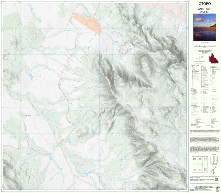 Walsh Bluff (7963-131) Map by Department of Natural Resources and Mines ...