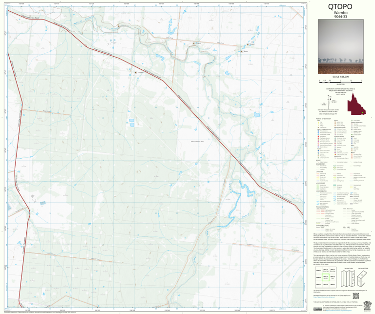 Wambo (9044-33) Map by Department of Natural Resources and Mines ...