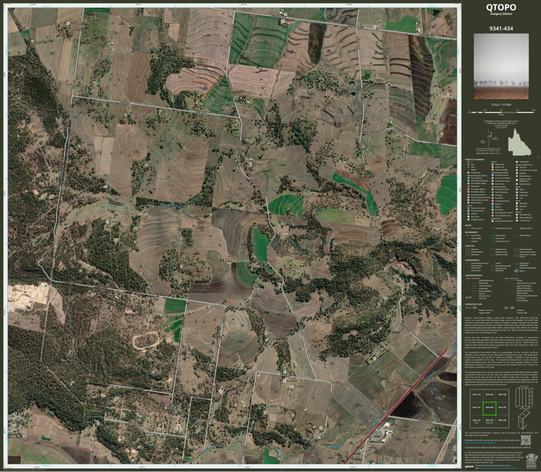 Warwick (9341-434i) Map by Department of Natural Resources and Mines ...