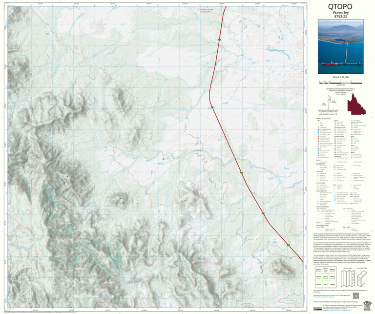 Waverley (8753-22) Map by Department of Natural Resources and Mines ...