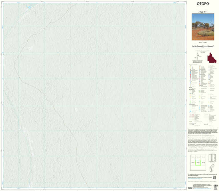 Webb Lake (7955-411) Map by Department of Natural Resources and Mines ...
