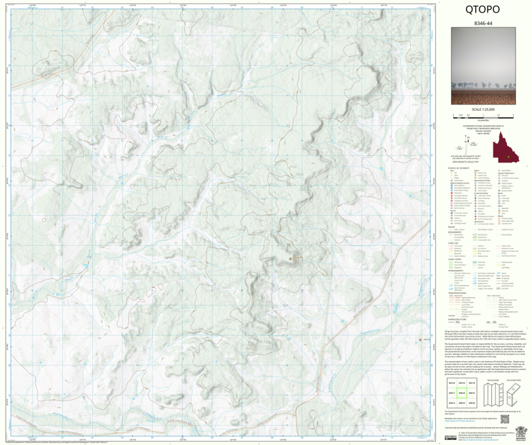 Wetlands (8346-44) Map by Department of Natural Resources and Mines ...
