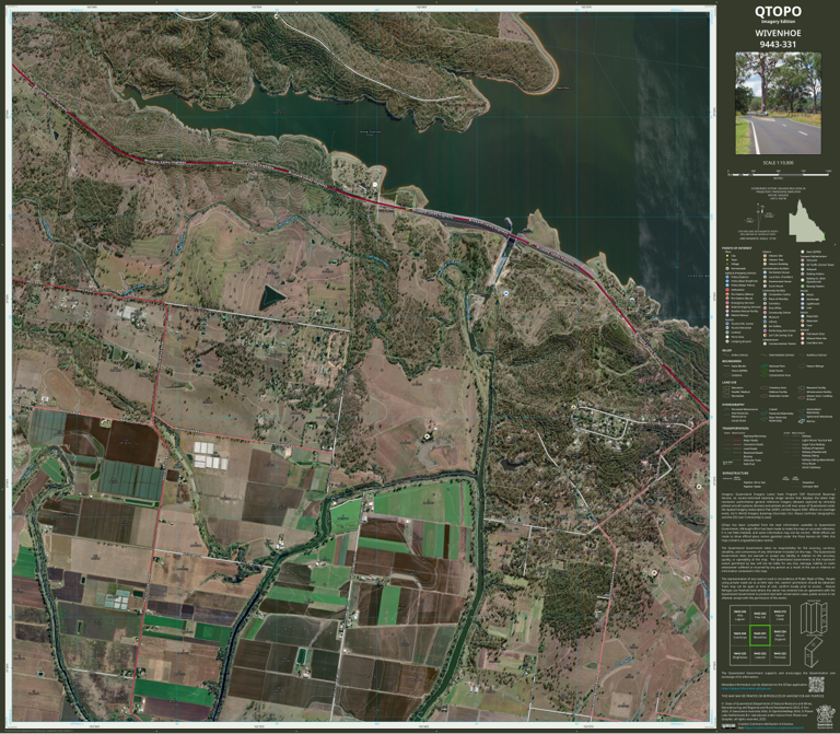 WIVENHOE (9443-331i) Map by Department of Natural Resources and Mines ...