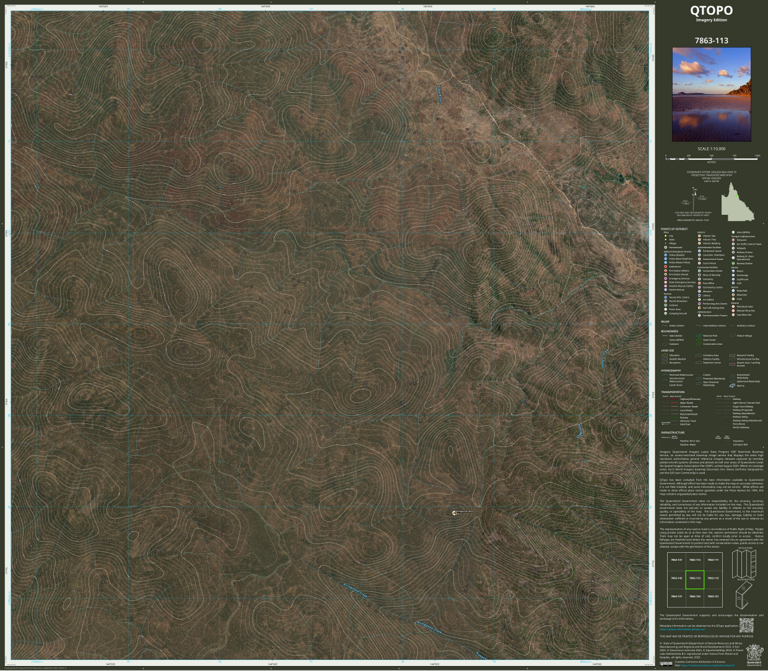 Wolfram (7863-113i) Map by Department of Natural Resources and Mines ...