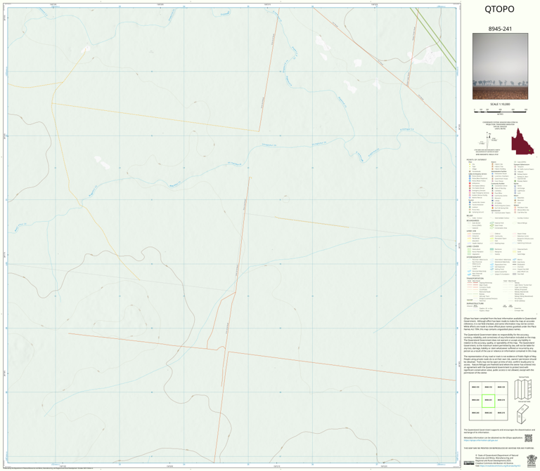 Wongongera (8945-241) Map by Department of Natural Resources and Mines ...