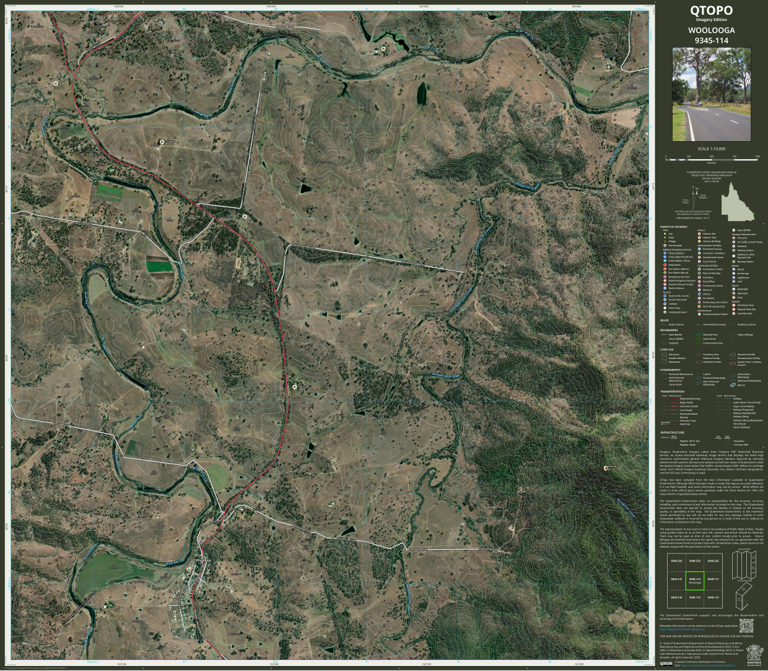 WOOLOOGA (9345-114i) Map by Department of Natural Resources and Mines ...