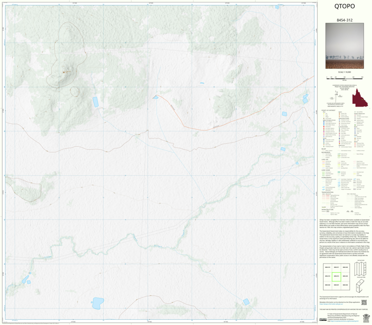 Wyena (8454-312) Map by Department of Natural Resources and Mines ...