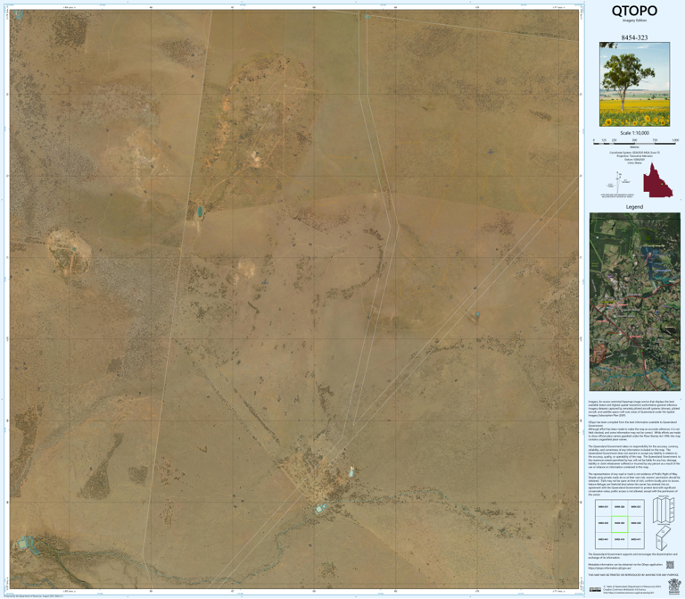 Wyena (8454-323i) Map by Department of Natural Resources and Mines ...