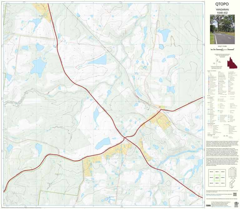 Yandaran (9348-432) Map by Department of Natural Resources and Mines ...