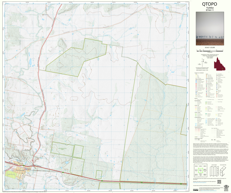 Yuleba (8744-11) Map by Department of Natural Resources and Mines ...