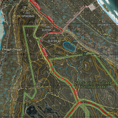 Department of Resources Amity Point (9543-2i) digital map