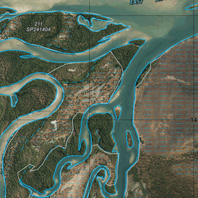 Department of Resources Aurukun (7271-32i) digital map