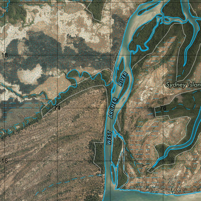 Department of Resources Aurukun (7271-3i) digital map