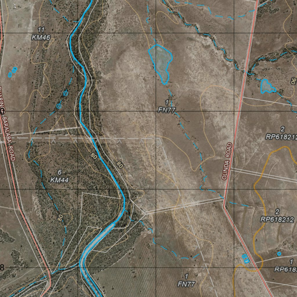 Baralaba (8849-1i) Map by Department of Resources | Avenza Maps