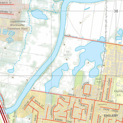 Department of Resources Beenleigh (9542-42) digital map