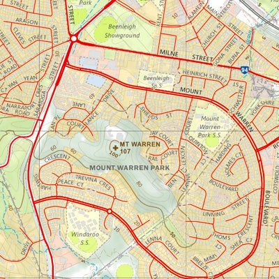 Department of Resources Beenleigh (9542-42) digital map