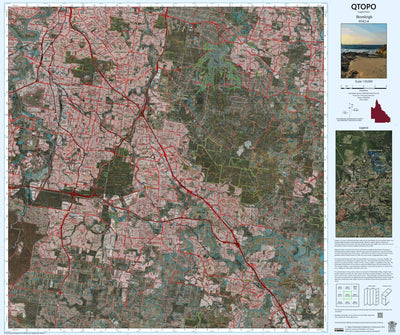 Department of Resources Beenleigh (9542-4i) digital map