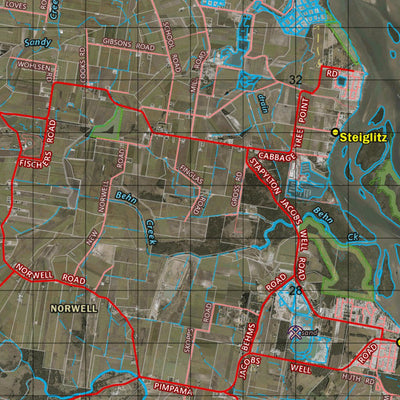 Department of Resources Beenleigh (9542i) digital map