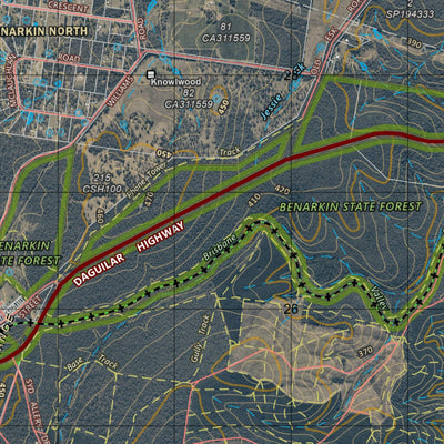 Department of Resources Blackbutt (9344-3i) digital map